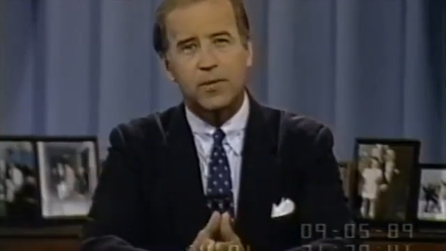 BIDEN (1989): "We have to hold every drug user accountable — because if there were no drug users, there would be no appetite for drugs!"