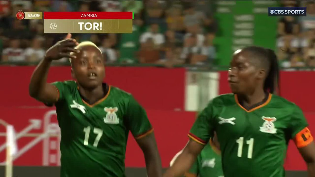 Zambia strike again! 💥 Racheal Kundananji makes it 2-0. Tune in now to CBS for all the action. 📺