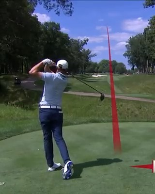 Some players fade it. Some players draw it. Ludvig Aberg hits them long and straight 👀
