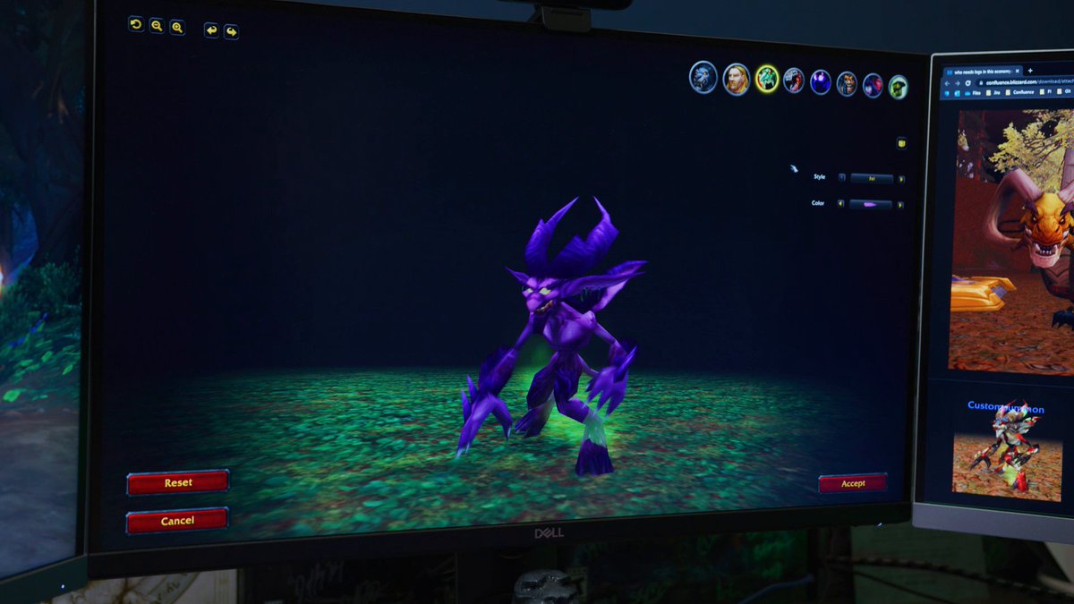 A sneak peek at the IMPlementation of Warlock customization! #BuildingAzeroth