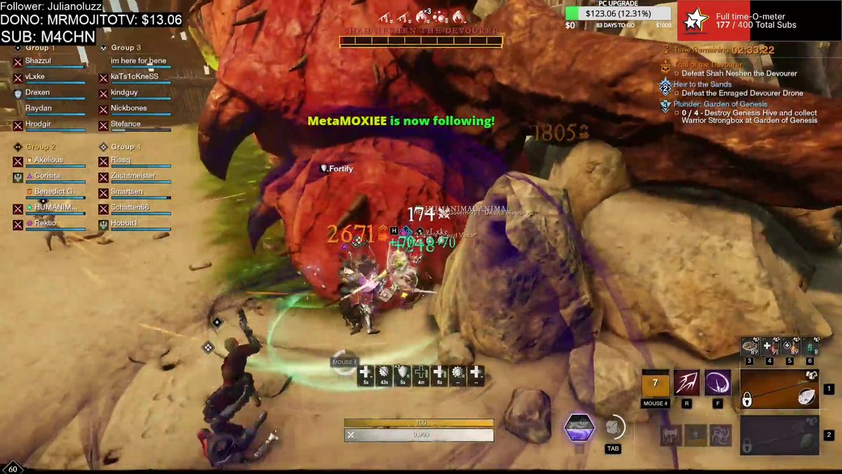 Devourer devoured. Congratulations to BenedictG and co. on a thrilling world first victory over the Sandwurm. Send your regards and earn your Twitch Drops at