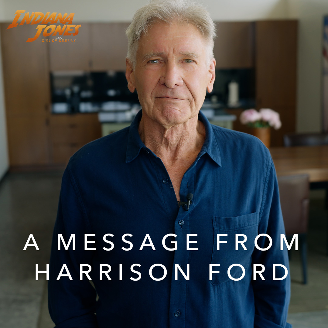 A special message from Harrison Ford. #IndianaJones