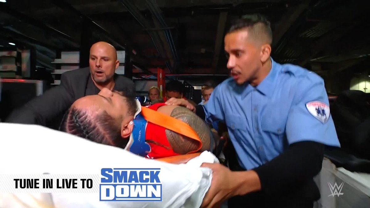The aftermath of #TribalCourt. #SmackDown