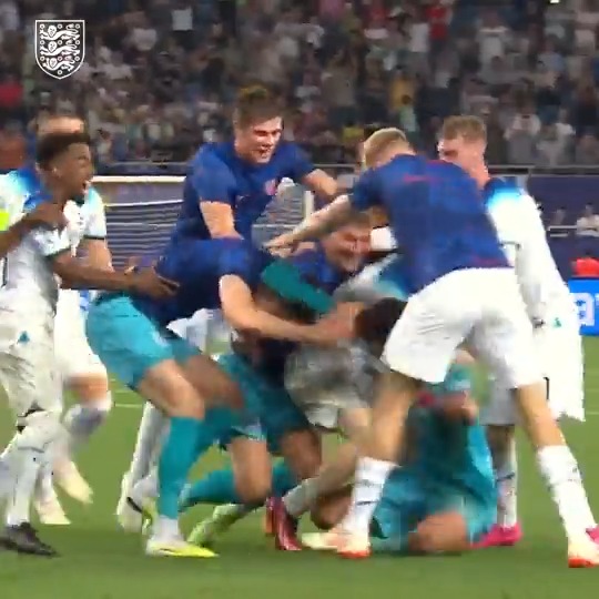 HISTORY MAKERS! The moment our #YoungLions won the #U21EURO 🤩