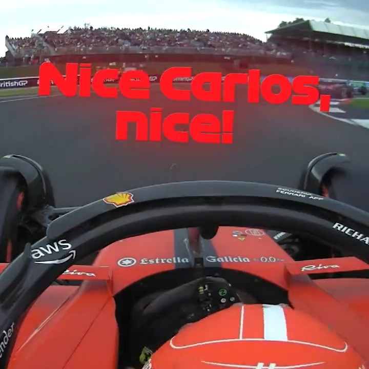 A difference of opinion at Ferrari during qualifying 📻 #BritishGP #F1