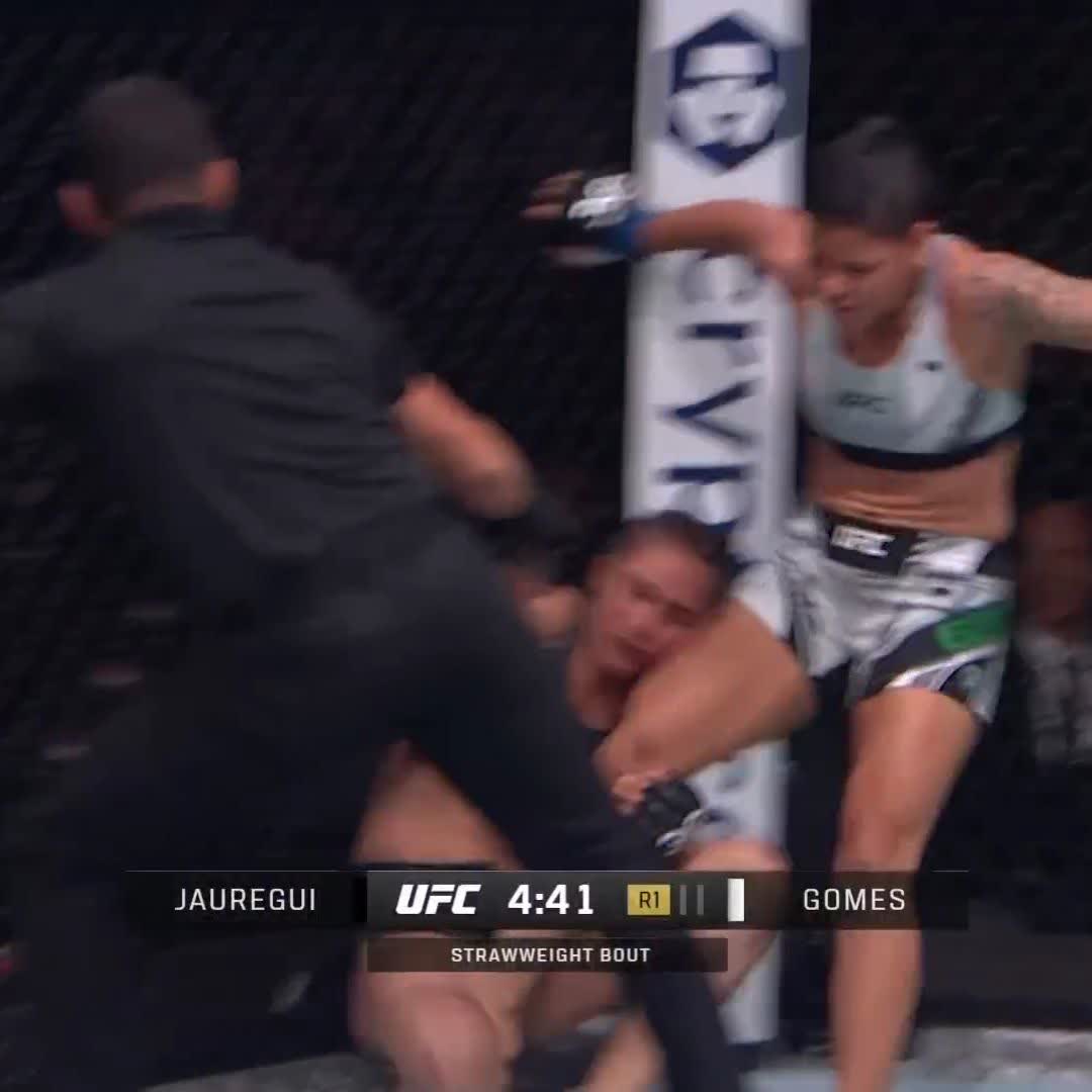 20 SECONDS IS ALL SHE NEEDED!! Denise Gomes wasted no time at #UFC290!