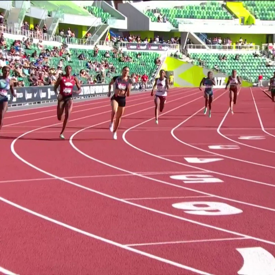 Sydney McLaughlin-Levrone (Sydney McLaughlin-Levrone) IS A NATIONAL CHAMPION! 48.74s. National Title. Meet Record. World Lead. Personal Best. #USATFOutdoors