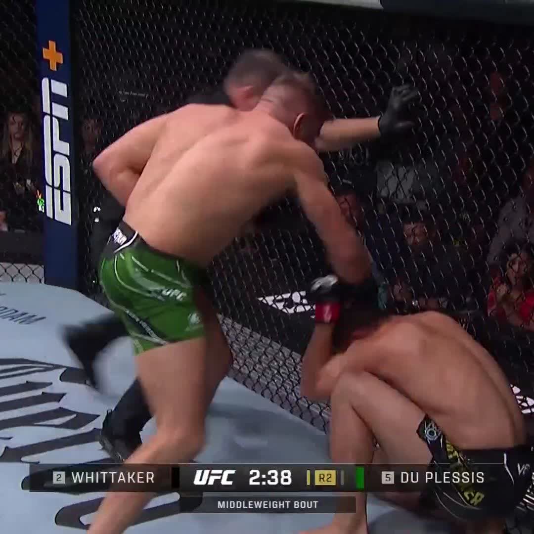 BOOK THE TITLE SHOT @DricusduPlessis finishes Rob Whittaker in the second at #UFC290!