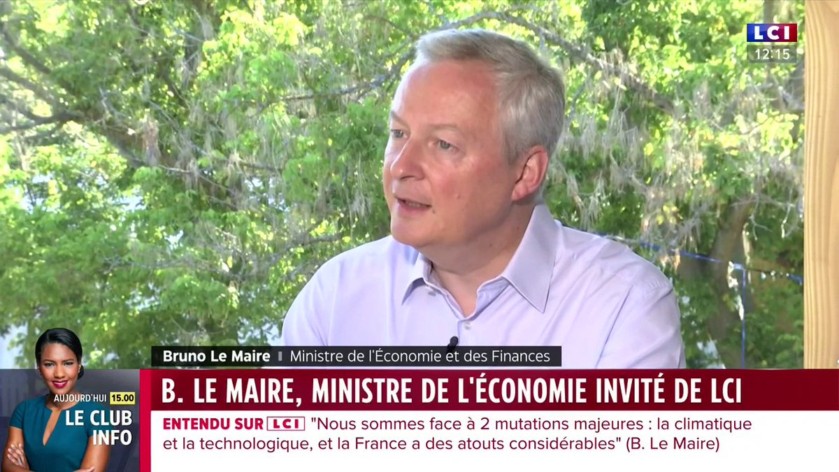 🔴 "Il faut continuer à alléger la charge fiscale", estime Bruno Le Maire, ministre de l'Économie et des Finances ▶ En direct sur #La26 avec François Lenglet