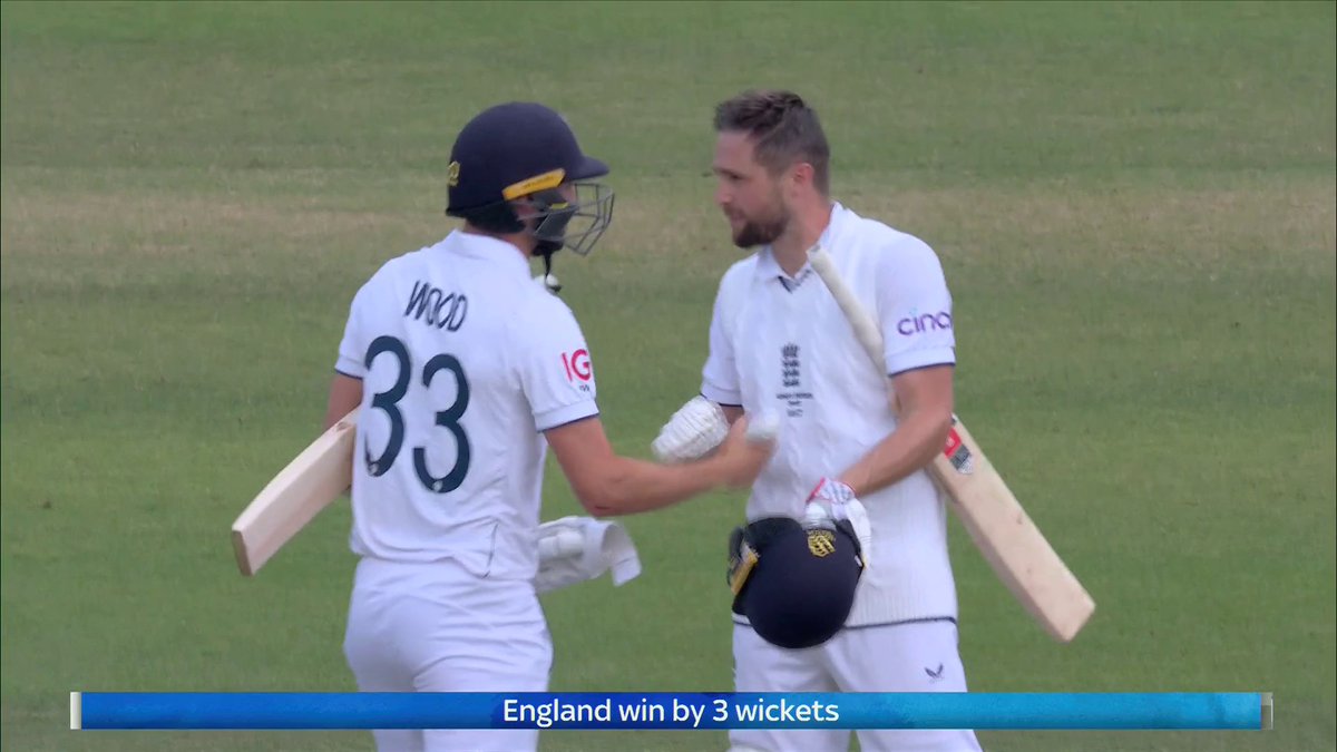 England win by 3 wickets! 🏴󠁧󠁢󠁥󠁮󠁧󠁿