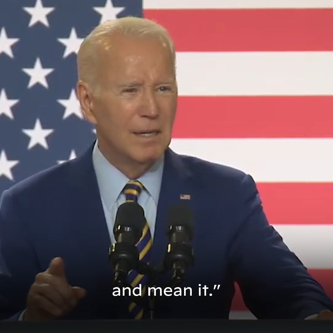 When you invest in America and strengthen the middle class, we see stronger economic growth that benefits everybody.
