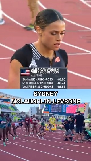Sanya Richards-Ross reacts to Sydney McLaughlin-Levrone running just .04 seconds shy of her 400m American record. #USATFOutdoors Sanya Richards-Ross | Sydney McLaughlin-Levrone