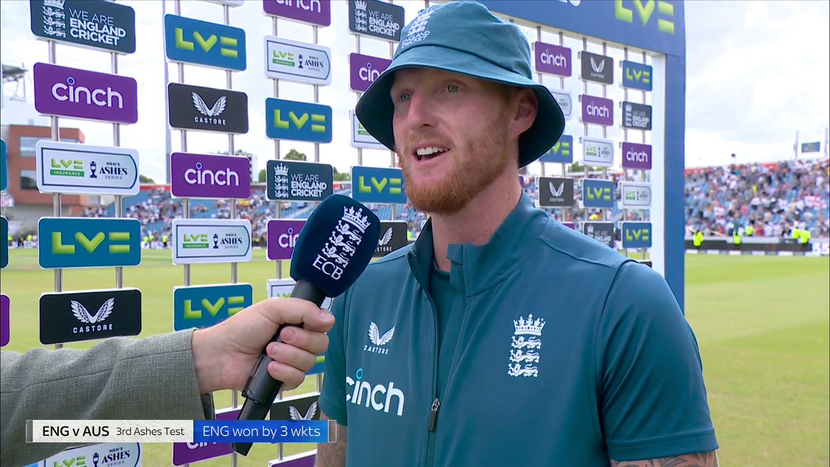 Ben Stokes reacts to England's crucial 3rd Ashes Test victory ๐ด๓ ง๓ ข๓ ฅ๓ ฎ๓ ง๓ ฟ