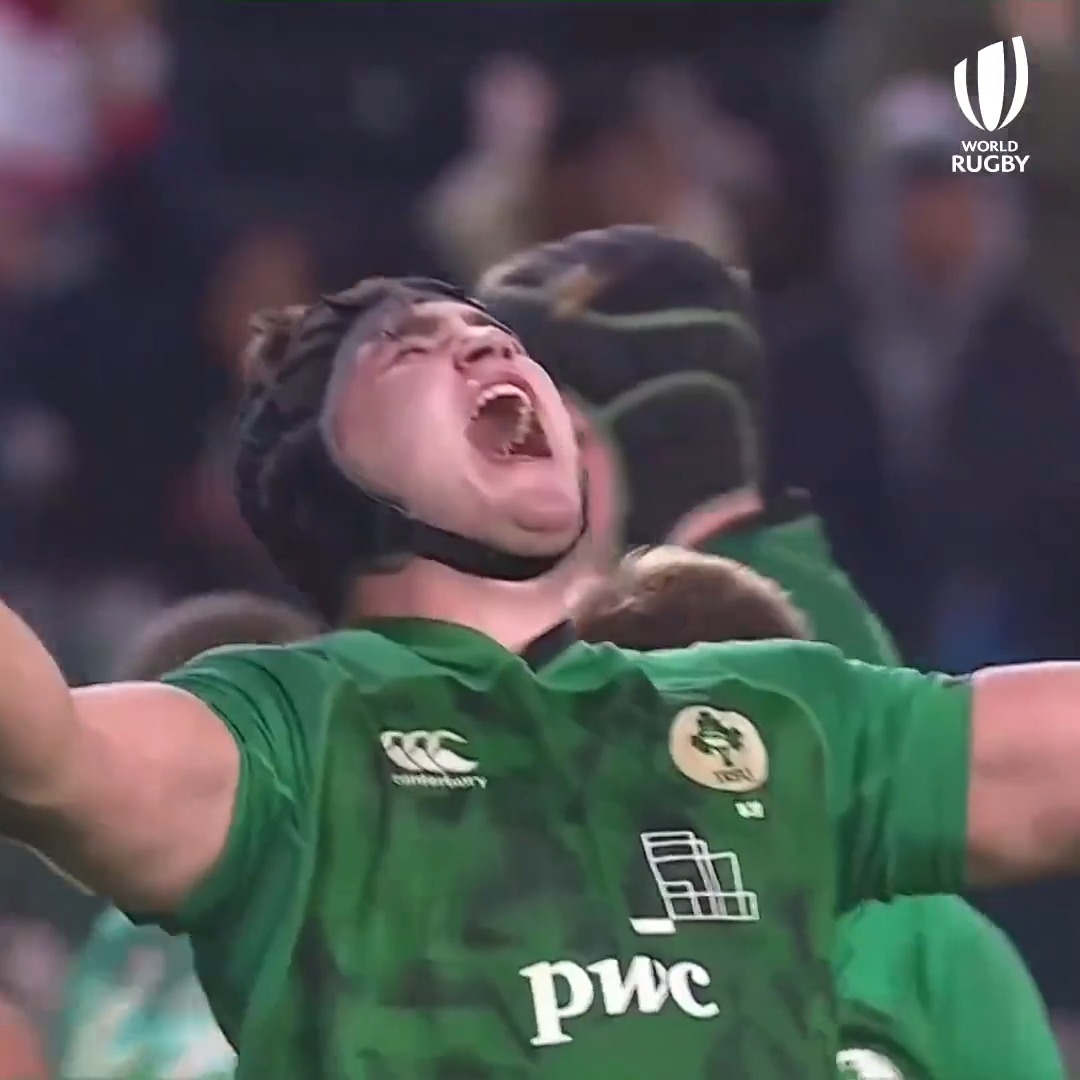 A spot in the final belongs to Irish Rugby! #WorldRugbyU20s