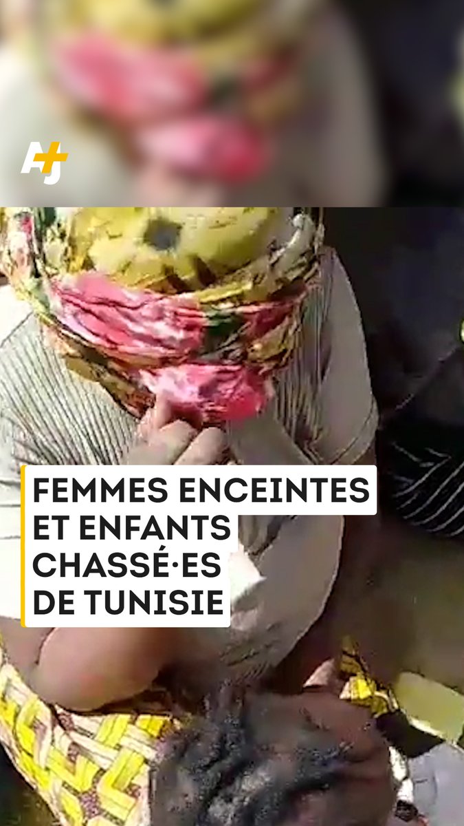Plusieurs femmes enceintes et des enfants ont été expulsé·es par la Tunisie et abandonné·es à la frontière avec la Libye. Une femme aurait même donné naissance à son bébé dans le désert :