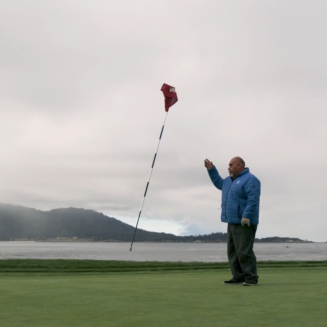 Incredible flag swag at the end. Love this guy. Let’s do this. #USWomensOpen
