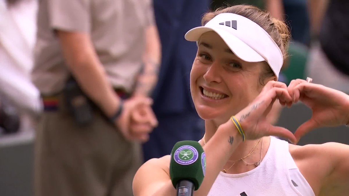 "Well, I hope Harry was watching" 🫶 This was worth missing Harry Styles., right Elina Monfils? 😅 #Wimbledon