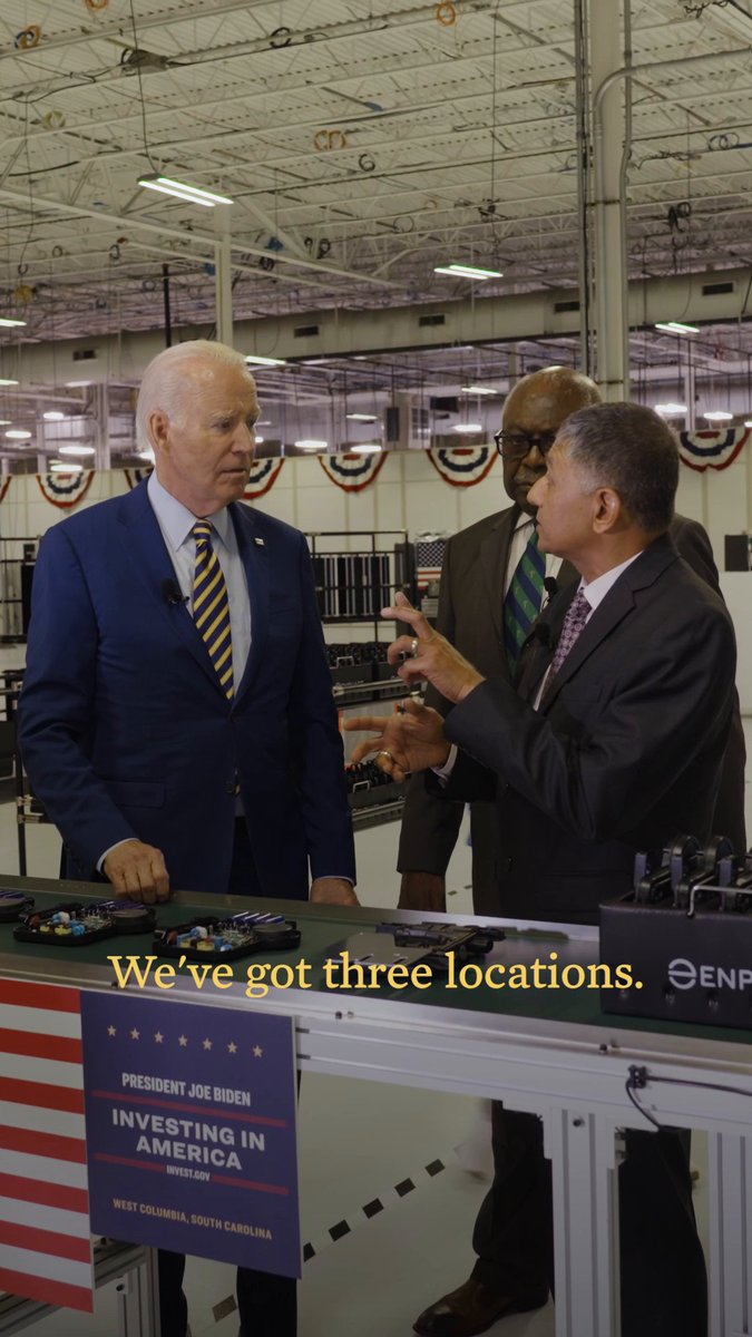 Enphase’s investments in West Columbia, South Carolina embodies our "Made in America" future.