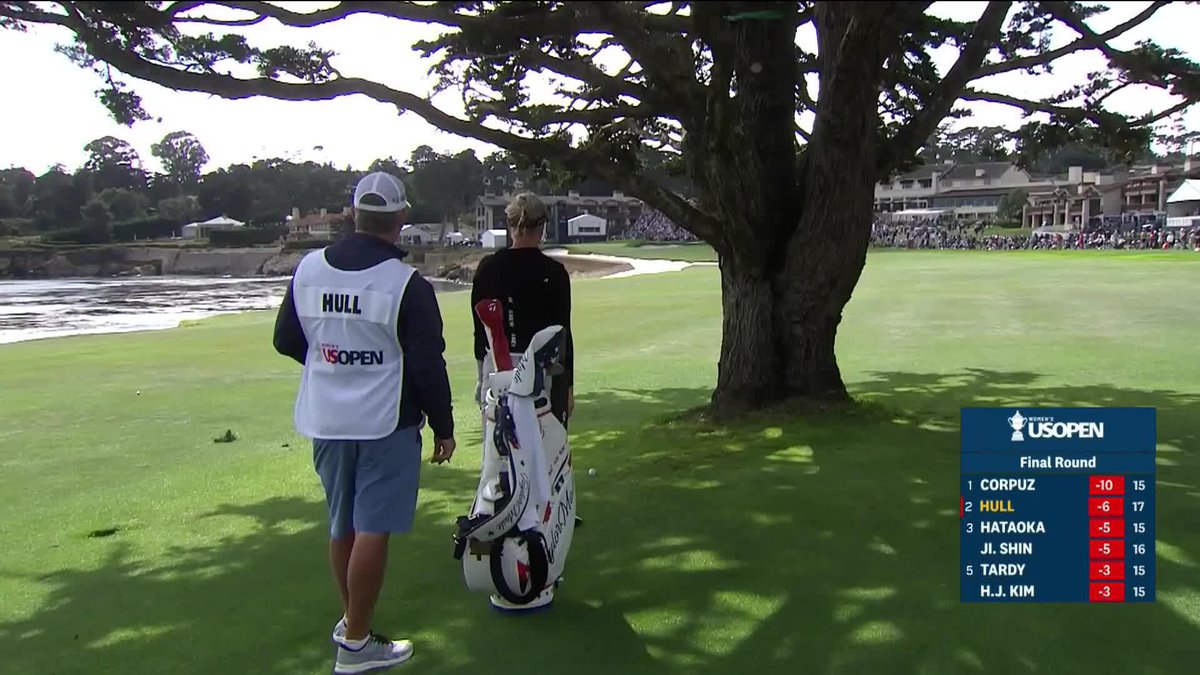 Shy kids don't get sweets. 🍭 A shot and a conversation to remember from Charley Hull at Pebble Beach. #USWomensOpen