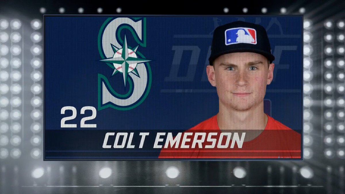 Welcome to Seattle, Colt Emerson! 👋 #SeaUsRise | #MLBDraft