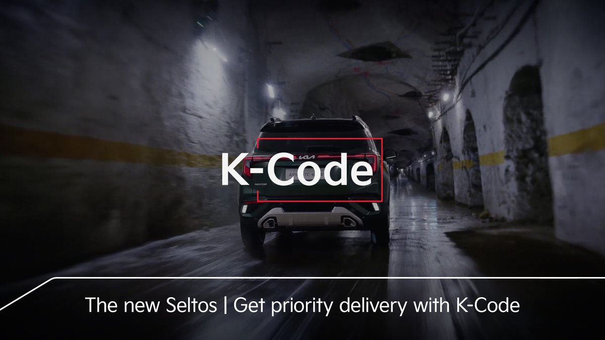 Don't like waiting? No worries! ​ Ensure early delivery of #TheNewSeltos with #KCode!​​ You can pre-book The new Seltos 14 Jul’23 onwards. But, only bookings done on 14 Jul’23 (00:01AM to 11:59PM​) with K-Code(s) will qualify for priority delivery under K-Code Referral Program.