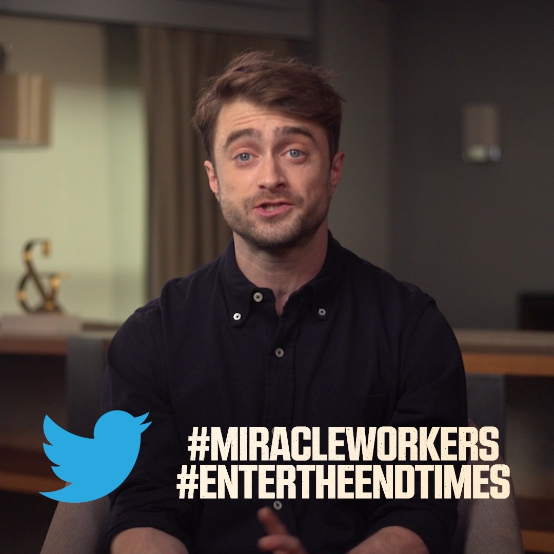Tweet TODAY using #Miracleworkers & #EnterTheEndTimes for a chance to win a custom leather jacket. For every tweet TBS will donate $1 to charity: water, up to $20K. You must be 18 and live in the US. Complete rules here: Now tweet, good people! Tweet!