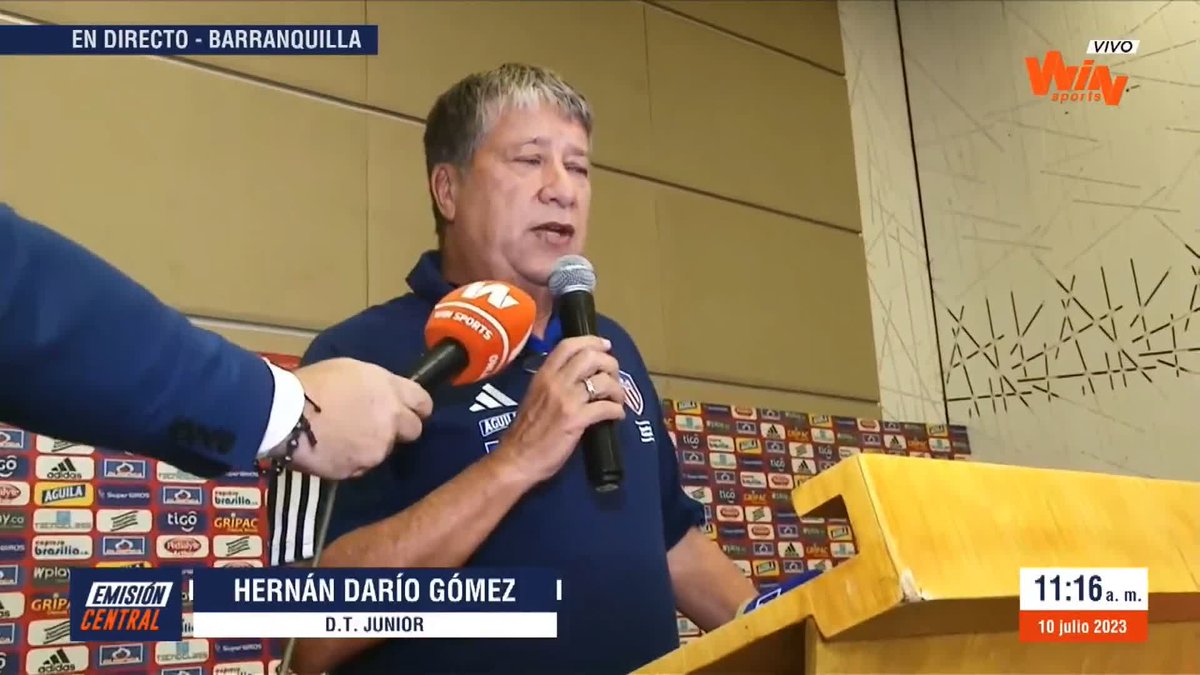 🎥 Hernán Darío Gómez, D.T de Junior, se refirió a la salida de Juan Fernando Quintero del conjunto 'Tiburón'.