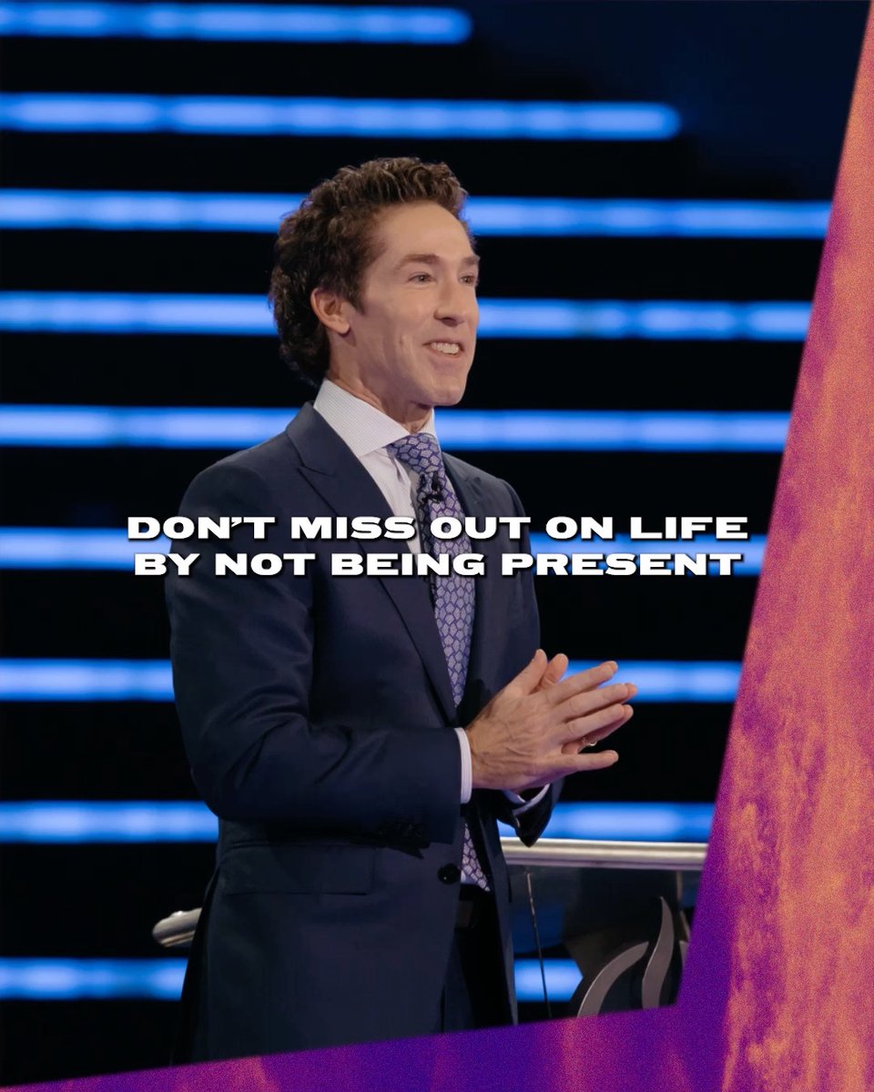 You have to let it go. This is a new day. God’s mercy is fresh every morning. Come into the present. Life is too short to hold on to hurts, live upset, focus on what they did wrong. Tune into Joel’s message today, "Live in the Present"!