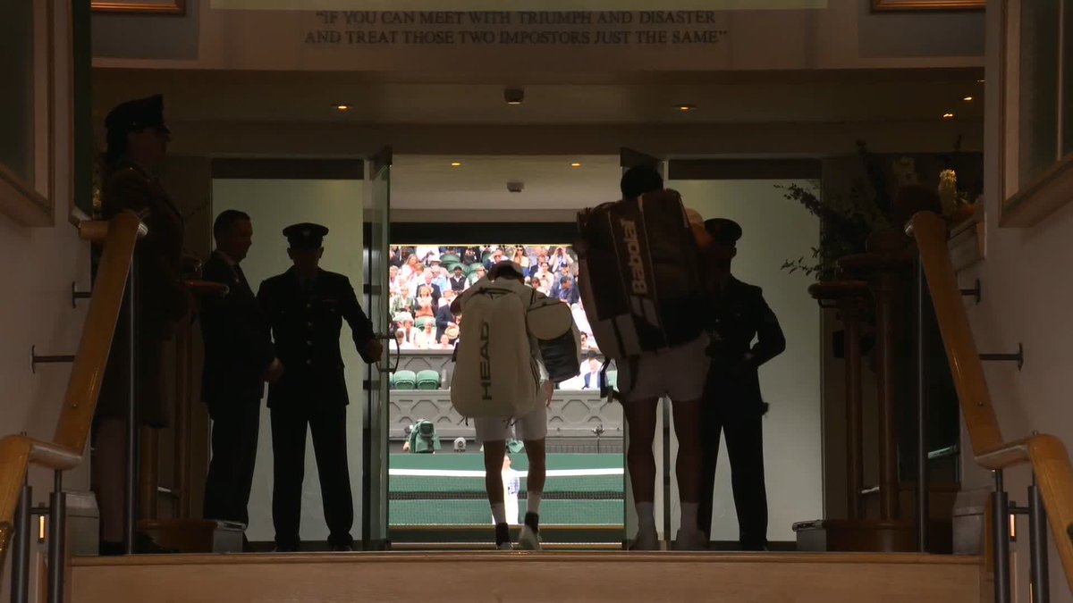 World No.1 takes on our 2021 runner-up. It's time for Carlos Alcaraz vs Matteo Berrettini 😎 #Wimbledon