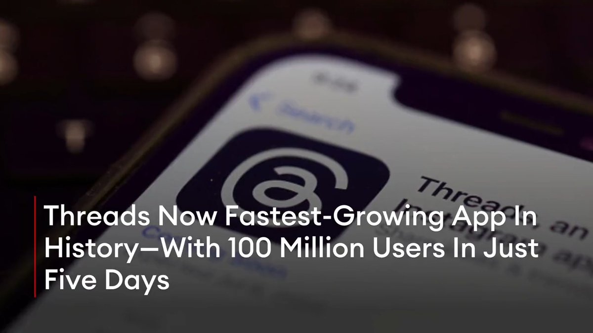 More than 100 million users have joined Meta’s new Threads platform, a feat the Twitter rival has achieved in less than five days, making the Twitter competitor the fastest-growing online platform in history.