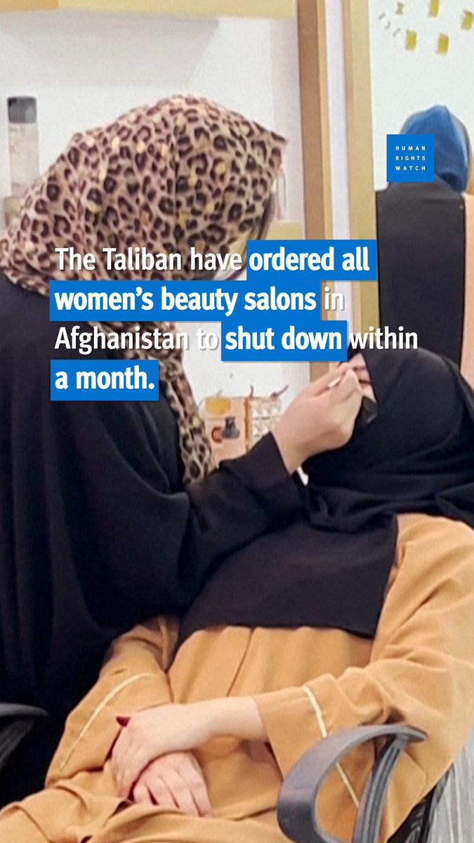 Since the Taliban took over Afghanistan in August 2021, they have closed parks, public baths and gyms for women. Now, the Taliban have ordered all women’s beauty salons in the country to shut down within a month.