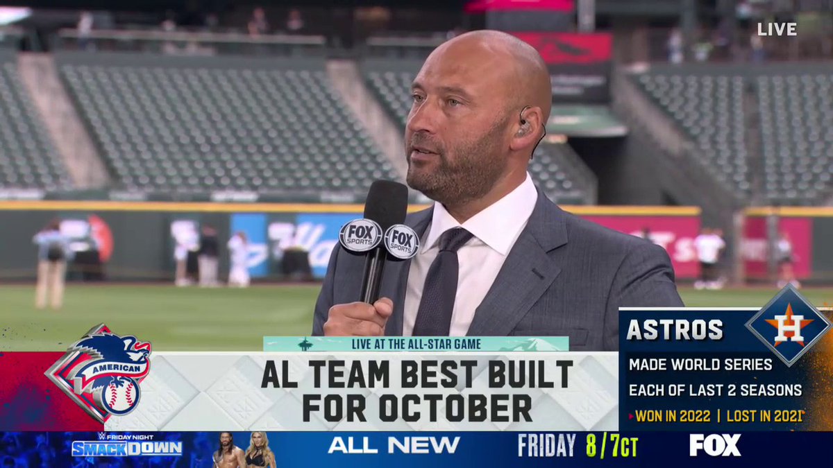 “I still think the Houston Astros are the best team built for the Postseason in the American League” Derek Jeter gives his reasons on why the Astros are the team to beat in October