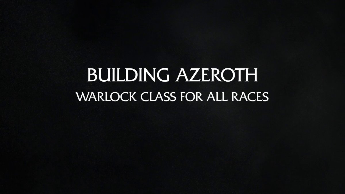 YOU get a Warlock, and YOU get a Warlock! Take a peek into how new Class &amp; Race combos come to life! #BuildingAzeroth
