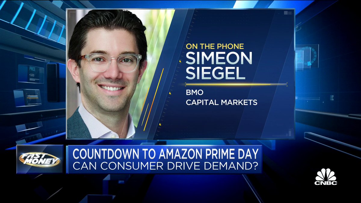 The countdown to $AMZN's Prime Day is on! BMO Capital Markets analyst Simeon Siegel weighs in on what to expect from the consumer ahead of the big event