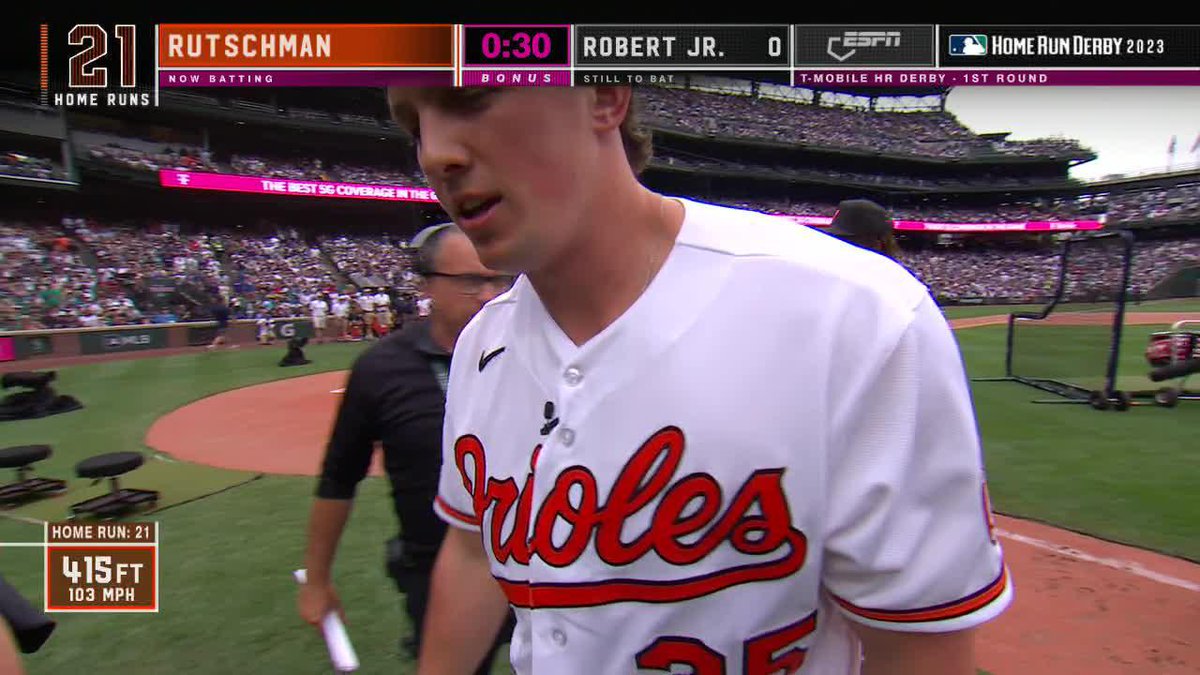 SHOW OFF THEN, ADLEY RUTSCHMAN‼️ He switched plates and still went 7-for-8 😳 #HRDerby