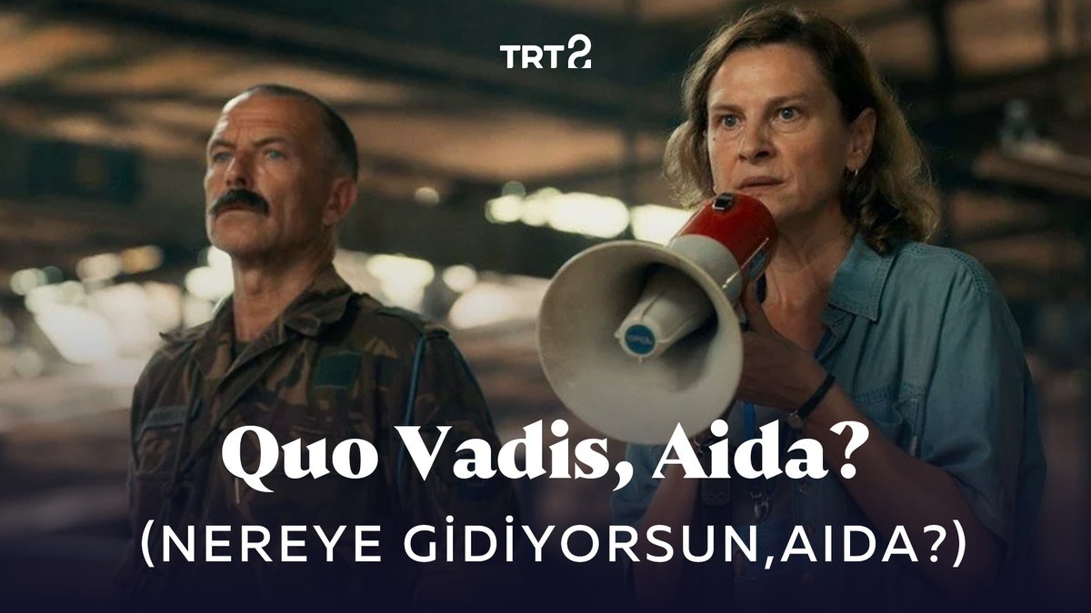 28 yıl önce Srebrenitsa’da gerçekleşen soykırımı konu alan, Jasmila Žbanić’in yazıp yönettiği "Quo Vadis, Aida?" (Nereye Gidiyorsun, Aida?), bu akşam TV’de ilk kez TRT 2’de. 🎬 #TRT2Filmleri