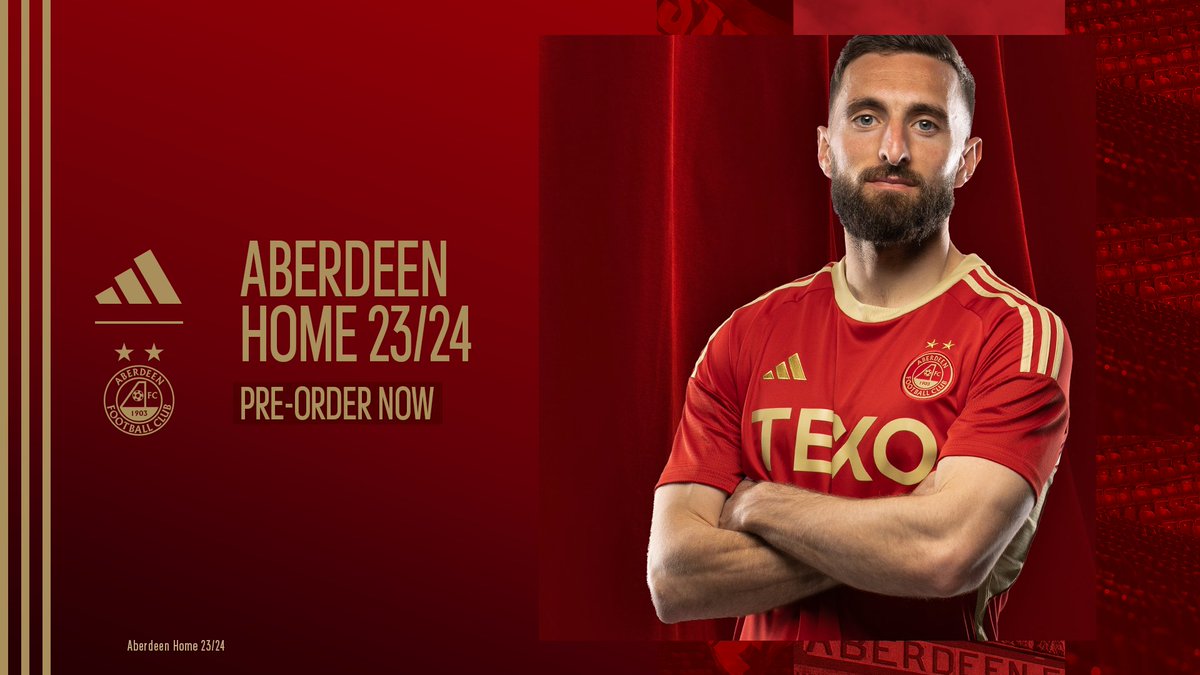 Old meets the new. 🔴 Introducing the 23/24 Aberdeen FC home kit. A celebration of 120 years of AFC. #StandFree