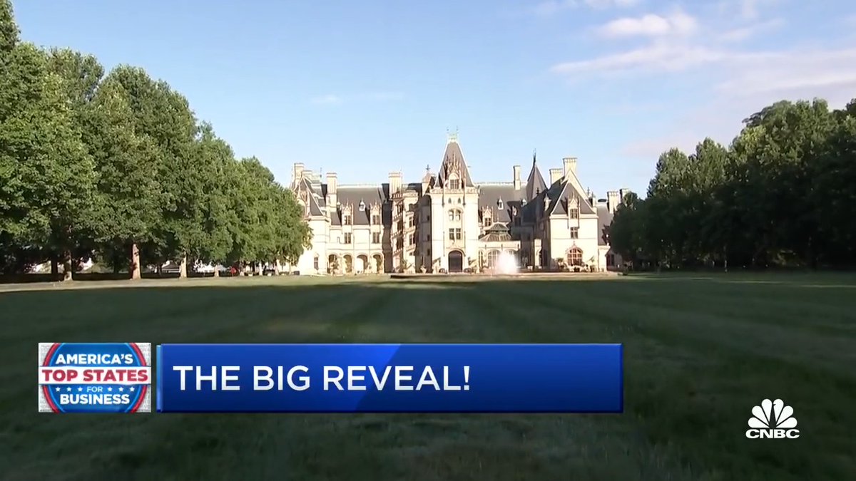 America’s Top State for Business 2023 is… North Carolina! Scott Cohn reports from the historic Biltmore Estate in Asheville. Where does your state stand? Check out the full #TopStates rankings here: