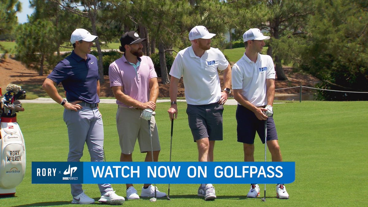 ⚾🏈⚽🥍⛳ Rory McIlroy accepts the invite and meets up with the Dude Perfect crew to see who can come out on top in the infamous glass break challenge. Watch the full challenge totally FREE: