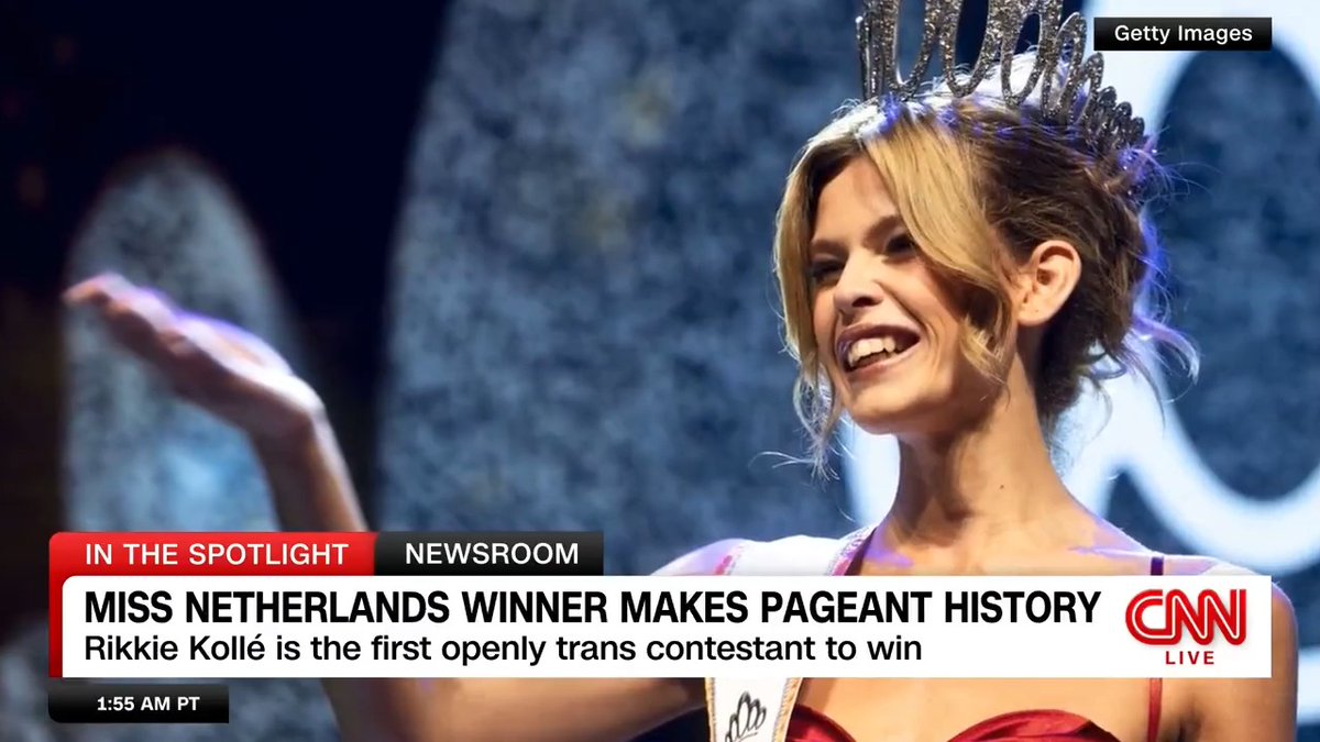 Rikkie Kollé became the first openly trans pageant contestant to win the title of Miss Netherlands on Saturday, and she will go on to represent her country in Miss Universe later this year