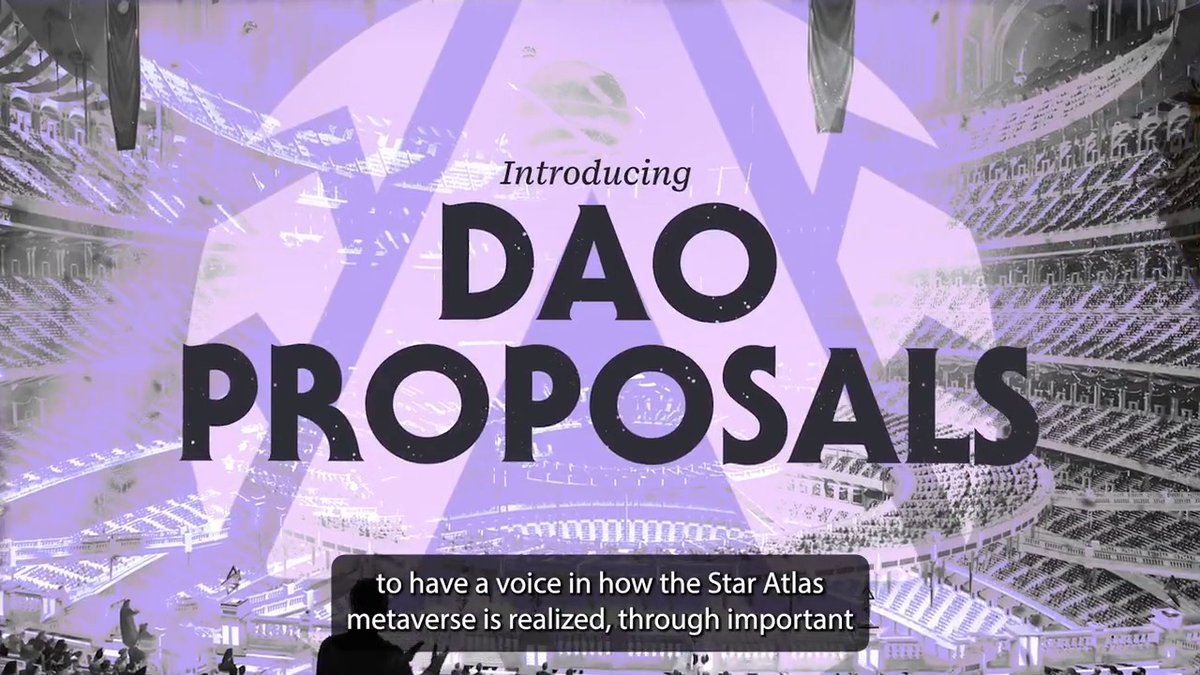 ICYMI 💫 Star Atlas is more decentralized &amp; player-owned than ever, thanks to our new DAO Proposals! Get all the info on the latest Star Atlas DAO updates here: