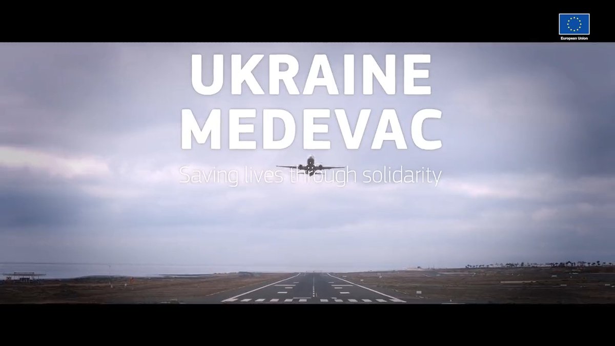 🔊 ''These are brave people we are helping.'' Since early 2022, the #EUCivilProtection Mechanism has been coordinating medical evacuations of Ukrainian patients to hospitals across Europe. Hop on one of such flights with us and follow the operation from start to finish. 🇺🇦🛫🇪🇺