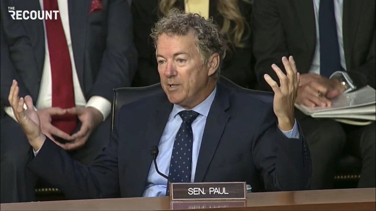 Sen. Rand Paul (R-KY) complains about how antitrust laws impact college sports at a hearing on the PGA Tour-LIV merger: “Now everybody that plays basketball in college is gonna be driving a Bentley or a Rolls. I mean, we’re gonna be seeing rap stars instead of basketball stars.”