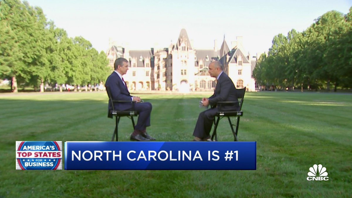 North Carolina is America's Top State for Business — again. "We invest in our people. We know that they are the foundation of our success," Gov. Roy Cooper tells Scott Cohn. #TopStates