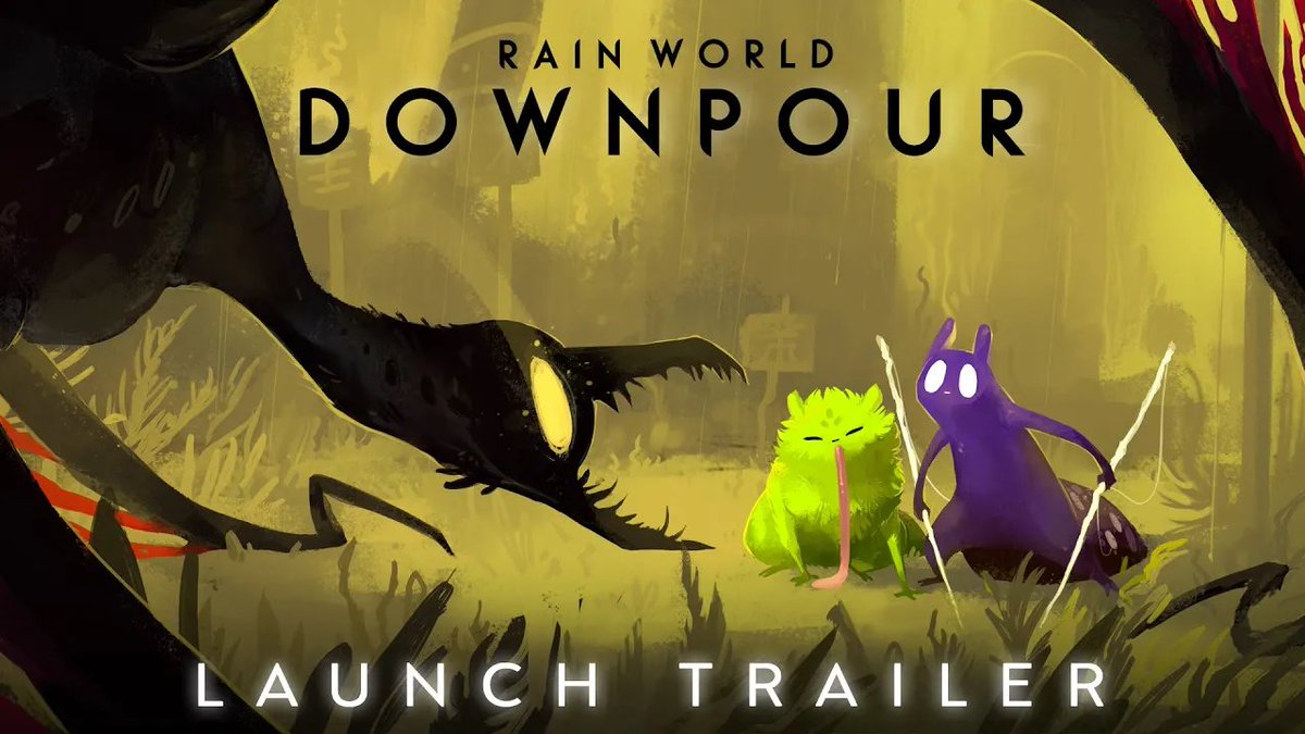 📢 Rain World: Downpour by Videocult is out NOW on PlayStation! A desolate, lonely slugcat scrambles to avoid its fate at the bottom of the food chain. Will you become predator or prey? 💧 5 new slugcats 💧 10 regions 💧 Challenge, Expedition, Safari + Jolly Co-Op Modes