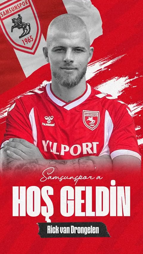 Samsunspor Ailemize Hoş Geldin Rick van Drongelen! 🔴⚪️ ••• Welcome to our Samsunspor family Rick van Drongelen! 🔴⚪ 🔗 Detaylar Web Sitemizde #Samsunspor #RickVanDrongelen