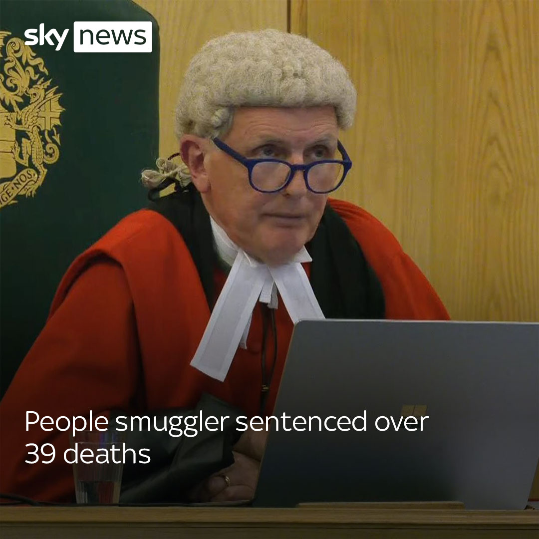A people smuggler has been jailed for more than 12 years for the manslaughter of 39 migrants who were found dead in a lorry trailer in Essex in 2019. Read more:
