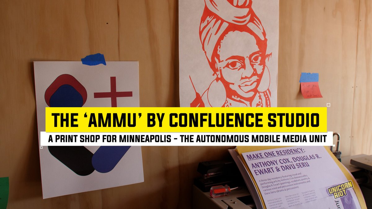 The Autonomous Mobile Media Unit, a Radical Minneapolis Print Shop “We’re trying to be the neighborhood’s communication department” said Duaba, Confluence Studio’s co-founder, while standing inside a shipping container-turned print shop in South Minneapolis. [CC]