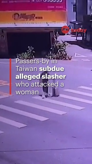 WATCH: In Taiwan, a man and his two sons were waiting at a red light in their car when they noticed a woman being attacked by a man wielding a box cutter. The man later told Taiwanese media that his instincts had told him that “if I do not save her, she will be killed”.