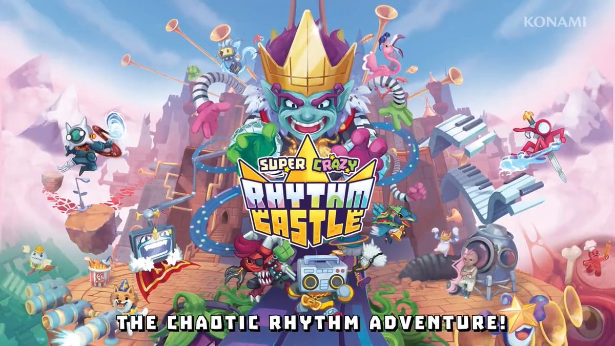 Stay on beat to avoid defeat in Super Crazy Rhythm Castle, a musical co-op adventure coming to PS5 &amp; PS4. 🎵